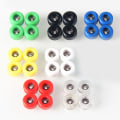 Pikkukuva 2 / 8: 4 kpl / set PU + metallinen uretaani CNC-laakeripyörä puiselle sormelle Blue