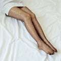 Miniatyrbild 1 av 8: Nya kvinnor Crystal Rhinestone Fishnet Net Mesh strumpor T Coffee 76cm
