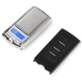 Miniatyrbild 2 av 5: Bärbar mini digital fickvåg 200 g/100 g 0,01 g guld Sterli silver 100g