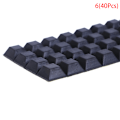 Miniatyrbillede 1 af 5: 40 stk Firkantede gummifødder Selvklæbende kofangerdør Bufferstop 6(12.5*12.5*6 40Pcs)