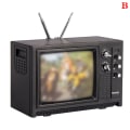 Miniatyrbild 1 av 8: DollHouse Miniatyrprydnader Mini retro TV leksaksprydnader B