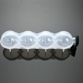 Miniatyrbild 5 av 5: 4 Cavity Bar Sphere Ice Cube Mould Form Ball Frys Maker Fack White 2 pcs