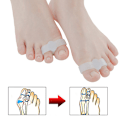 Miniatyrbillede 3 af 5: 2 STK Silikone Fod Finger Tå Separator Hallux Valgus Corrector 3.5*1.4cm