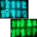 Miniatyrbillede 2 af 5: Lysende træ Elvere Dukker Træånd Prinsesse Mononoke Mini Fi Blue 10 pcs