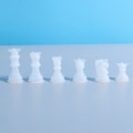 Miniatyrbillede 7 af 8: 1Pc DIY skakstykke Krystal Epoxyharpiksform Queen King 3D Ches knight