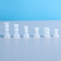 Miniatyrbillede 7 af 8: 1Pc DIY skakstykke Krystal Epoxyharpiksform Queen King 3D Ches queen