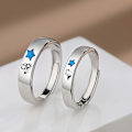 Miniatyrbild 3 av 8: Romantic The Little Prince Fox Couples Rings e Open Justerbar A3