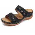 Miniatyrbillede 8 af 8: Dame Sandaler Blød Bund Kiler Sko Damer Sommer Sandaler Med Brown 37