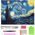 Miniatyrbilde 1 av 5: Full Drill 5D Diamond Painting Starry Night Diamond Painting fo one size