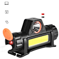 Miniatyrbild 2 av 5: Pannlampa Strålkastare Vattentät 2500lm Cob Led Inbyggd USB Recha one size