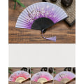 Miniatyrbillede 3 af 5: Style Fan Mønster Folde Folde Håndholdt Flower Fan Damer P H