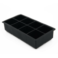 Miniatyrbillede 4 af 5: Big Cube Giant Jumbo Stor Silikone Isterning Firkantet Makerbakke Black