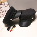 Miniatyrbilde 4 av 5: Militærhatt i skinn matroshatter Flat Top Captain Cap Travel C One size