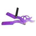 Miniatyrbilde 5 av 5: Straight Edge Barber Razor Skjegg Barbering Tommel Rustfritt stål Yellow