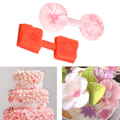 Miniatyrbillede 3 af 5: Ny silikone 3D Rose Flower Fondant Cake Chocolate Sugarcraft M Color Random 2 pcs
