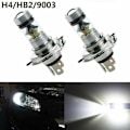 Pikkukuva 2 / 5: H4 100W 20LED Polttimo Hi/Lo Beam HID 6000K Valkoinen Moottoripyörä Headli Black
