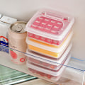 Miniatyrbild 2 av 5: Smörostförvaringslåda Bärbart kylskåp Färskhållning O Transparent 2 pcs
