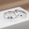 Miniatyrbilde 4 av 8: Romantisk The Little Prince Fox Couples Rings e Open Justerbar A9