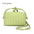 Miniatyrbillede 1 af 5: Crossbody taske til kvinder PU flettet LIME GRØN '-PO- Lime green
