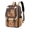 Miniatyrbild 1 av 5: 2024 Mochila Capybara, Kawaii Ryggsäckar för Flickor
