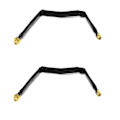 Miniatyrbillede 1 af 5: 2 stk. RP-SMA han til RP-SMA hun 1-pak fladt koaksialt forlængerkabel 25 cm 802.11Ac 802.11N 802.1【HY】