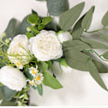 Miniatyrbillede 3 af 5: Bryllupsbue Blomster, 2 stk Pion Dekorative Blomstergirlander, Kunstige Grønne Blade Silkeblomster til Bryllup, Bue, Båge, Bryllup