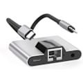 Pikkukuva 1 / 5: 2-in-1 Lightning/Type-C - Ethernet-sovitin -Phone/-Pad-laitteille, 100 Gigabit Ethernet LAN-verkkosovitin, (IS 12.0 tai uudempi) {EE}