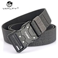 Miniatyrbillede 4 af 5: VATLTY Quick Release Elastisk Bælte Herre Hård Legering Spænde Stærk Ægte Nylon Dame Stretchbælte Udendørs Sport Arbejdsbælte Mand Sort sæt(.892) Black set(.892) 95CM(.892)