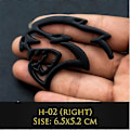Pikkukuva 1 / 5: 3D Metalli Hellcat Bil Logo Ovi Lokasuoja Sivu Tarrat Merkki Koristelu Takaluukku Tunnus Tarra Dodge Challenger Jeep LGL-JK- H-04