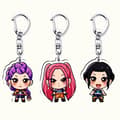 Kpop Demon Hunter Girl Group Akryl Nøgleringe, Kpop Ghost Hunter Tema Akryl Nøgleringe-FX-