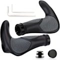 Miniatyrbilde 1 av 5: Sykkelstyre, Ergonomiske Gummisykkelstyre, Sklisikre Styre 22mm, for MTB BMX Sammenleggbare By-Sykler, Sparkesykkelstyre【HY】