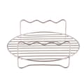 3-spett Air Fryer Rack Kit Stålhållare Dubbellager Grill-FX-