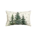 QU-Christmas Truck Pillowcase - Snowflake Pattern - 30 x 50 cm - for Winter - Sofa and Living Room Decoration-FX-