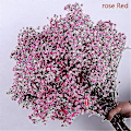 Miniatyrbillede 1 af 3: Naturlig Frisk Tørrede Blomster Gypsophila Buket Bryllup Hjemmeindretning rose Red