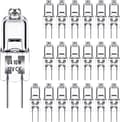 G4 Halogenpærer 10W 12V - Varm hvid - 20-pak