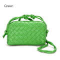 Miniatyrbillede 1 af 5: Dame crossbody taske PU flettet GRØN‘-PO- Green