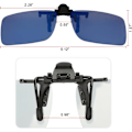 Miniatyrbild 2 av 5: 4-pack, Clip-on Polariserande Solglasögon, Överglasögon för Män Kvinnor