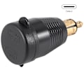 Pikkukuva 4 / 4: Moottoripyörän DIN-liitin Vedenpitävä laturi Qc3.0 USB-laturi & Type C 30w Power Delivery -adapteripistorasia (YJD)