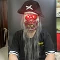 Lysande piratmask för Halloween-kostym - FX-