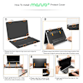 Miniatyrbillede 2 af 5: Etui til MacBook Pro 13 tommer A1706 A1708, Rosa