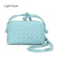 Miniatyrbillede 1 af 5: Crossbody taske til kvinder PU flettet LYSEBLÅ‘-PO- Light blue