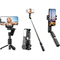 Miniatyrbillede 1 af 5: Smartphone gimbal stabilisator, 2-akset automatisk ansigtssporing selfie stick med stativ og LED-lys