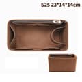Bag Organizer Felt Cloth Insert 25 30 35 Makeup Handbag-FX- Coffe StyleB S