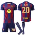 FC Barcelona 2025-26 Champions League Sæt & Strømper - Dani Olmo #20-FX- 20 No.20 Olmo