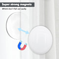 Pikkukuva 4 / 5: 10 kpl vahvoja magneettisia suihkuverhon painoja, pyöreitä magneettisia verhon painoja, estää verhon vuorauksen lepattamisen