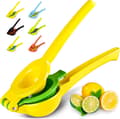 Metallisk 2-i-1 citron- och limepress - Handpress för citron - Manuell citruspress för maximal utvinning-FX-