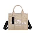 Miniatyrbilde 1 av 3: (Khaki stor størrelse) Canvas tote-veske med glidelås for damer, kvinner