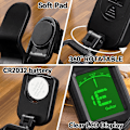 Miniatyrbilde 2 av 5: Gitarstemmer Clip-On, Gitartilbehør Digital Stemmer med Plekter for Akustisk Gitar, Elgitar, Bass{EE}