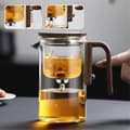 Miniatyrbillede 2 af 5: Tekande, Kanna Magic Tekande, Vandseparation Glas Tekande med Træhåndtag, Glas Tekande, Tekander G-FX-