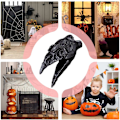 Miniatyrbild 3 av 5: Autentisk Aztekisk Dödsfågel - Kråknäbbsdesign, Halloweendekoration med Distinkt Ljud
